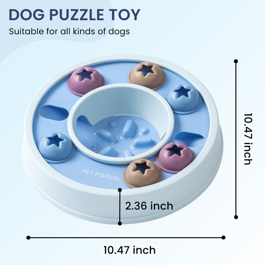 PETMARVEL Interactive Puzzle Game Dog Toy – Level 1-3, Slow Feeder & IQ Trainer for Dogs