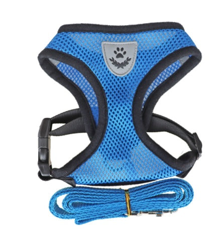 Fashionable Multi-color Dog Harness – Adjustable Soft Vest
