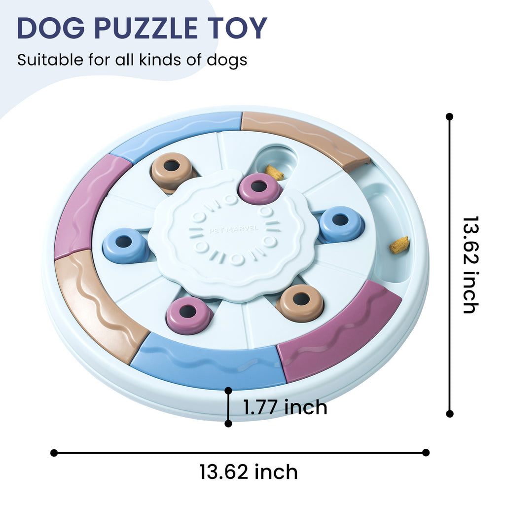 PETMARVEL Interactive Puzzle Game Dog Toy – Level 1-3, Slow Feeder & IQ Trainer for Dogs